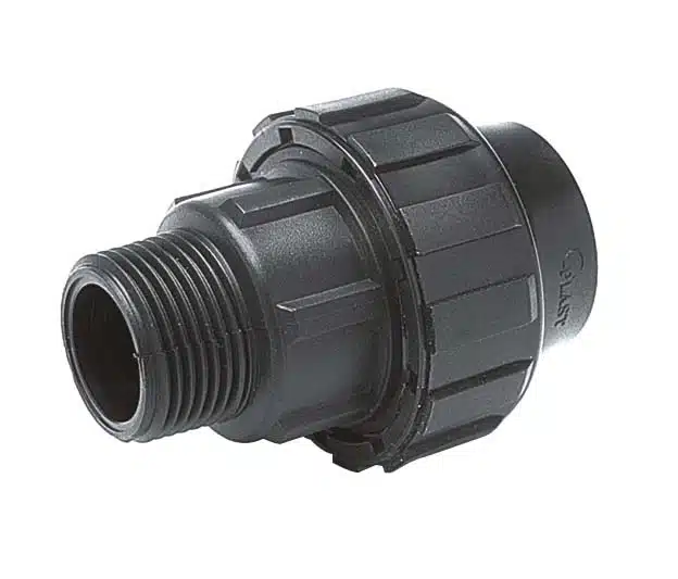 Adaptador Macho Compresión Mecánico polietileno