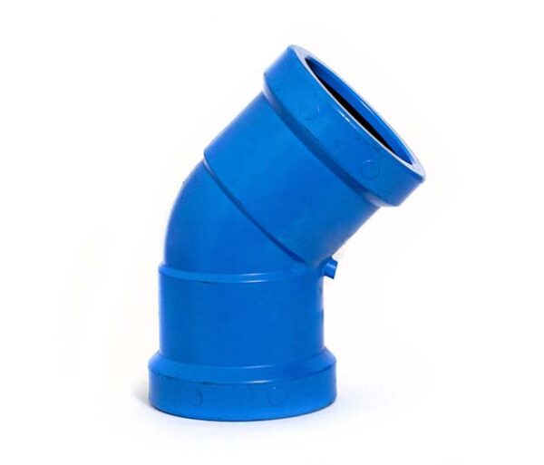 Semicodo X 45° PVC C-900 Todovalvulas