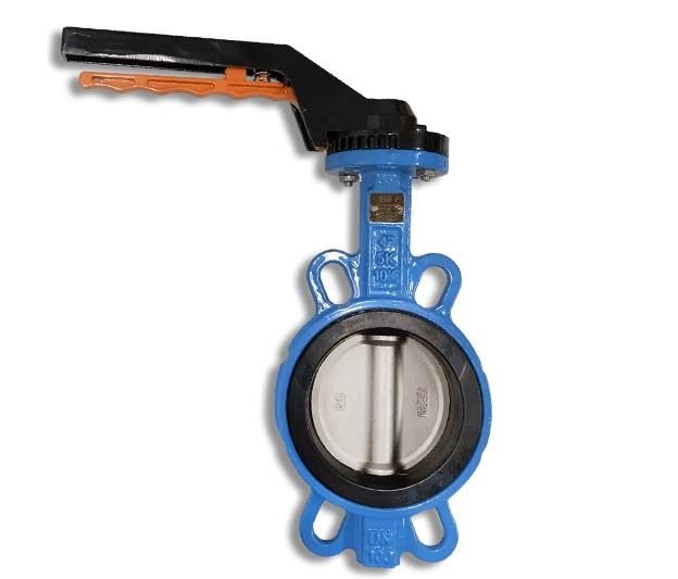 Válvula Mariposa Wafer Disco Inoxidable Palanca Aluminio