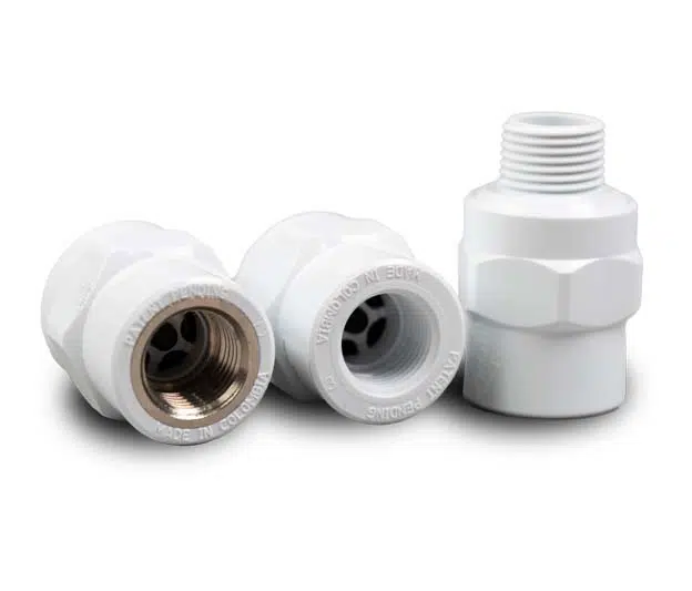 Cheque Anti-Retorno PVC con Inserto Metálico DZR PCP