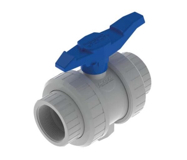 Válvula Bola PVC de Dos Universales PCP Todovalvulas