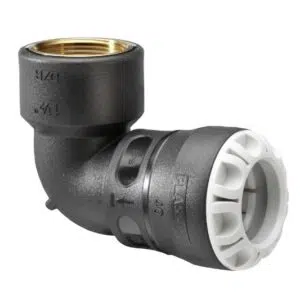 Codo hembra metálica push-fit Plasson serie 1 100600