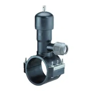 Silleta autoperforante con válvula pead