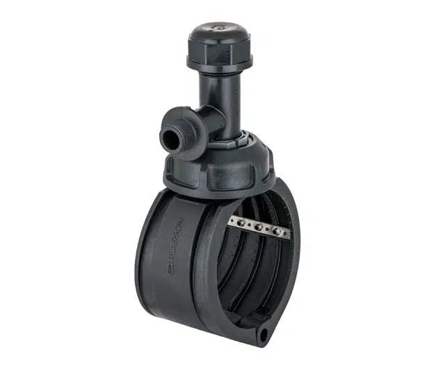 Silleta-Mecánica-Autoperforante-Salida-Macho-PLASSADDLE-PLASSON-1631R-Todovalvulas