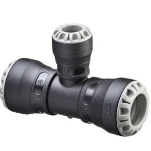 Tee reducida push-fit Plasson pn16 serie 1